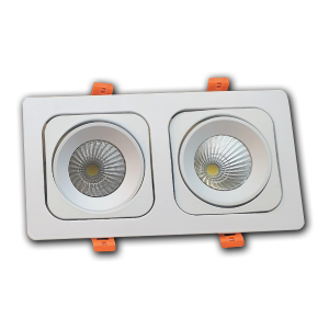 Đèn âm trần đôi VMT Plus Pro 2x7W vỏ trắng