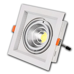 Đèn âm trần lõm cao cấp VMT hộp đơn 12W vỏ trắng