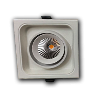 Đèn âm trần Luxury VMT hộp đơn 12W vỏ trắng - 3 chế độ màu