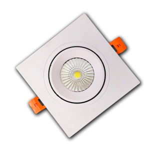 Đèn âm trần phẳng plus VMT hộp đơn 7W vỏ trắng - 3 chế độ màu