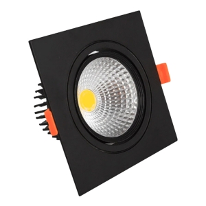 ĐÈN ÂM TRẦN PHẲNG VMT HỘP ĐƠN 12W - VỎ ĐEN - 3 CHẾ ĐỘ MÀU