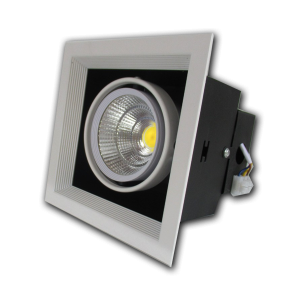 Đèn âm trần VMT hộp đơn cao cấp 7W vỏ trắng đen - 3 chế độ màu