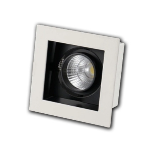 Đèn âm trần VMT hộp đơn plus 12W vỏ trắng đen