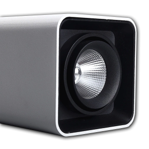 Đèn bơ nổi nhôm đúc VMT Luxury hộp đơn 7W vỏ trắng đen