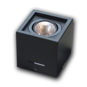 Đèn bơ nổi vuông cao cấp VMT hộp đơn 7W vỏ đen