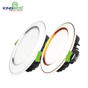 Đèn Led Âm Trần Mặt Cong Đơn Sắc 09W/90 